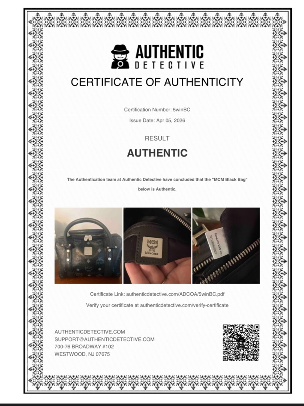 MCM Black Visetos Mini Satchel with Silver Hardware - Picture 14 of 14